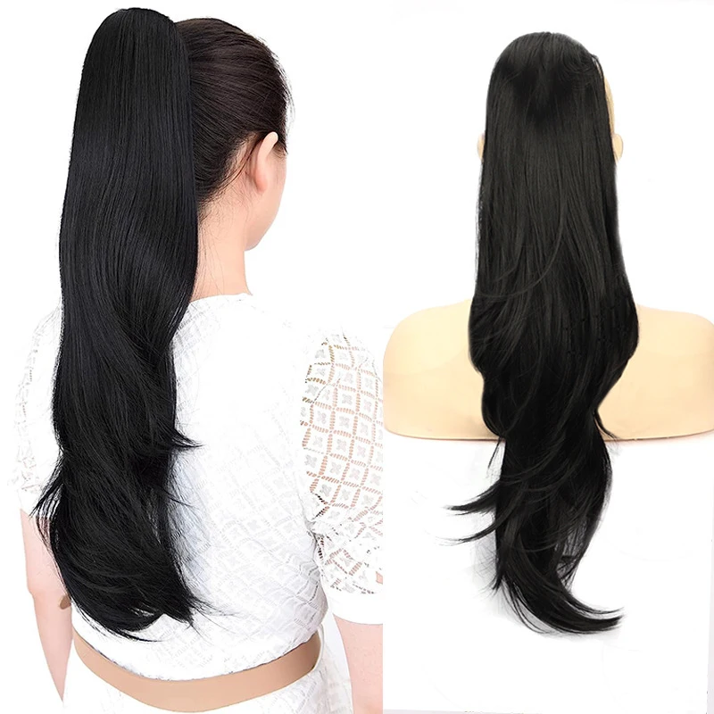 European and American fashion women's drawstring synthetic long curly hair ponytail
European and American fashion women's drawstring synthetic long curly hair ponytail