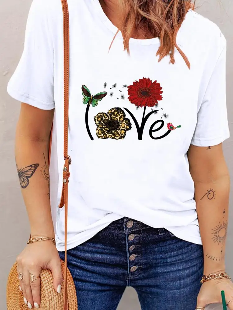 Clothing Top Short Sleeve Women Fashion Summer Love Sweet Trend Cute Clothes Print T Shirt Basic Tee Graphic T-shirts
Clothing Top Short Sleeve Women Fashion Summer Love Sweet Trend Cute Clothes Print T Shirt Basic Tee Graphic T-shirts