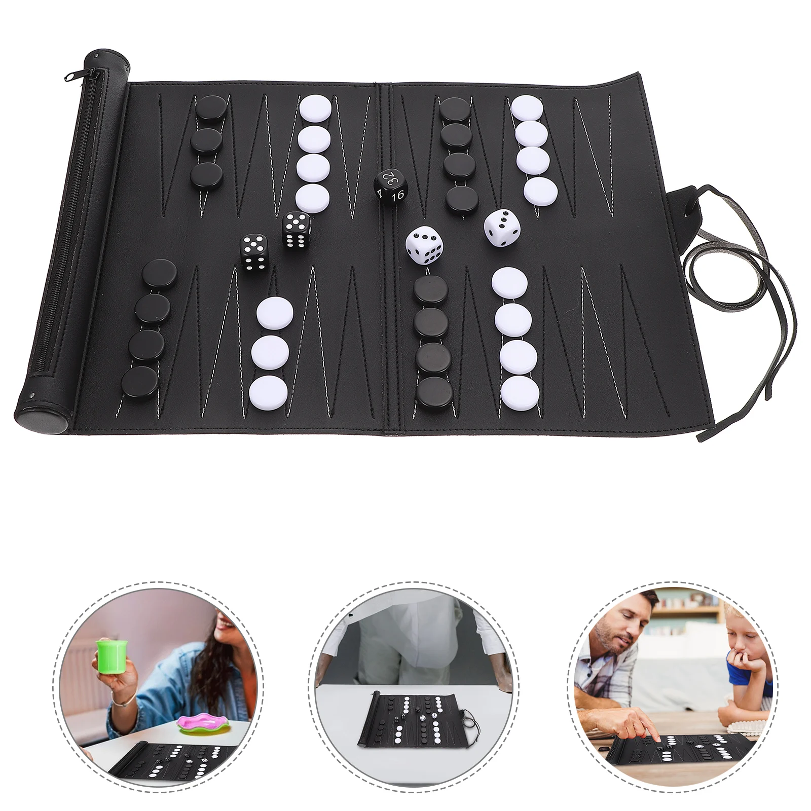 1pc Portable Chess Board Game Supply PU Material Foldable Design Children Fun Accessory
1pc Portable Chess Board Game Supply PU Material Foldable Design Children Fun Accessory