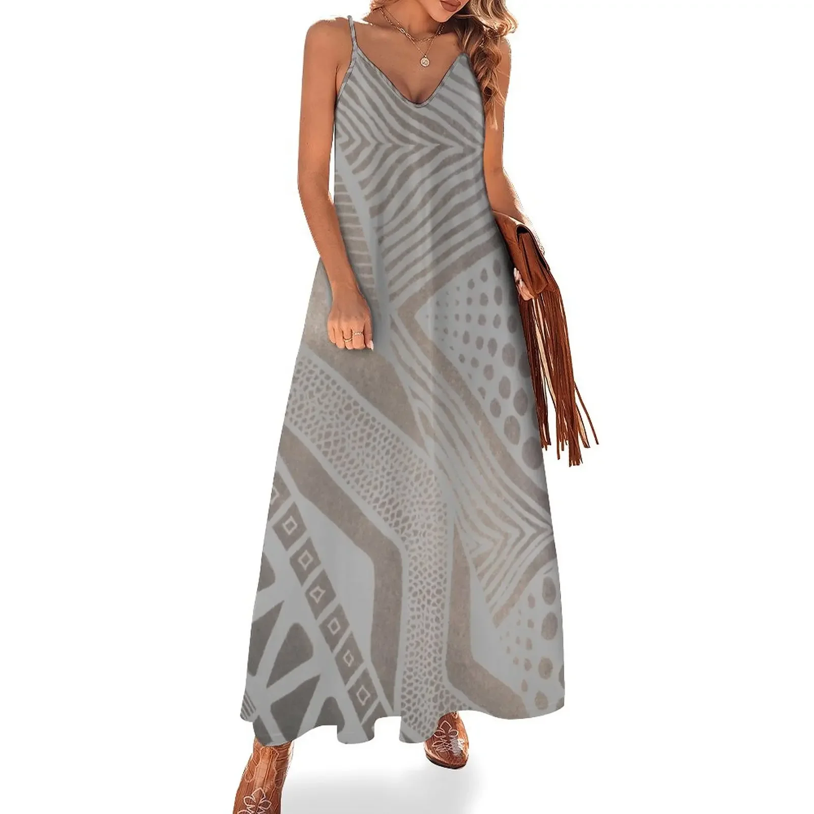 Grey on brown tribal design Sleeveless Dress summer dresses ladies 2025 elegant dresses for women beach dresses Dress
Grey on brown tribal design Sleeveless Dress summer dresses ladies 2025 elegant dresses for women beach dresses Dress