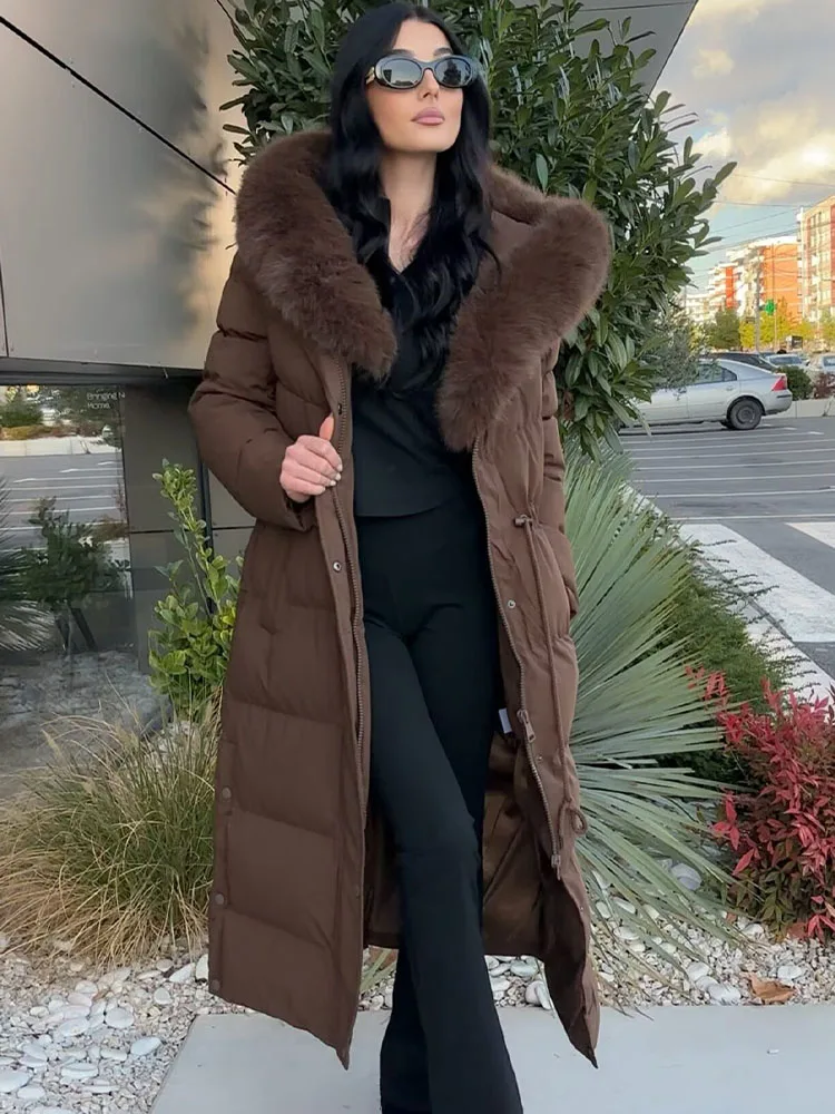 HH Women's 2025 Winter Fashion Simple Furry Hooded Hand-Stuffed Cotton Coat Female High Street Casual Waist Long-Sleeved Jacket
HH Women's 2025 Winter Fashion Simple Furry Hooded Hand-Stuffed Cotton Coat Female High Street Casual Waist Long-Sleeved Jacket