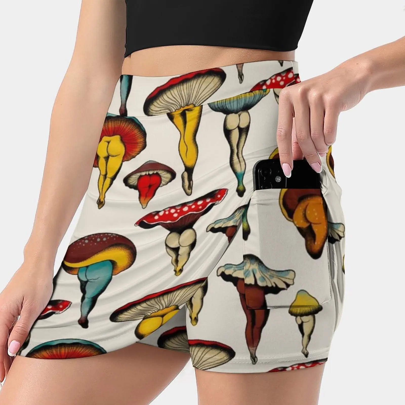 Sexy Mushrooms Tattoo Flash Women's skirt Sport Skort Skirt With Pocket Fashion Korean Style Skirt 4Xl Skirts Tattoo Flash
Sexy Mushrooms Tattoo Flash Women's skirt Sport Skort Skirt With Pocket Fashion Korean Style Skirt 4Xl Skirts Tattoo Flash