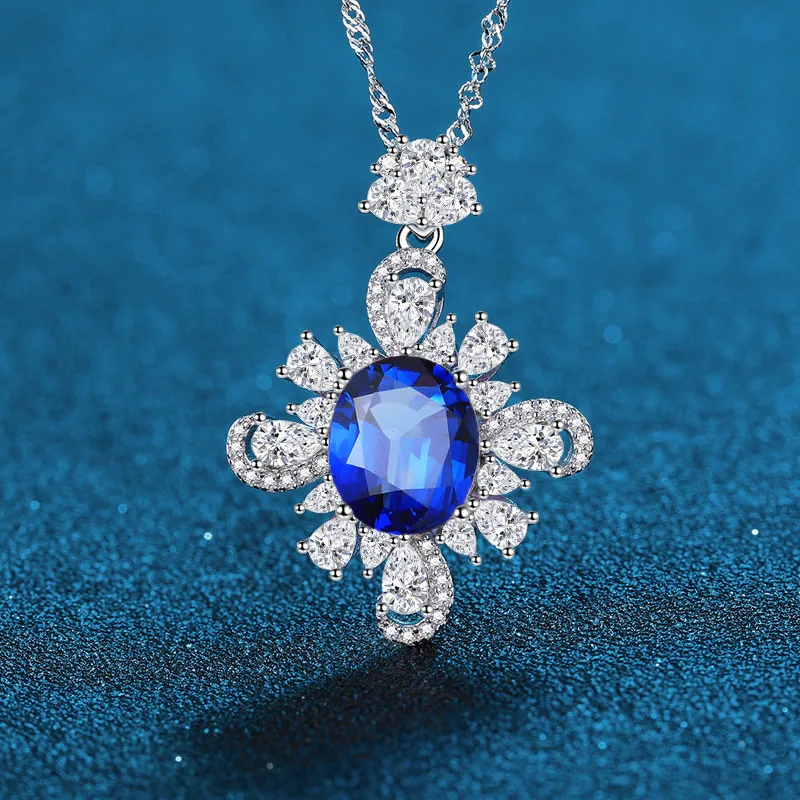 Design A Simple European and American PT950 Platinum Artificially Cultivated Gemstone Rose Red Green Blue Necklace
Design A Simple European and American PT950 Platinum Artificially Cultivated Gemstone Rose Red Green Blue Necklace