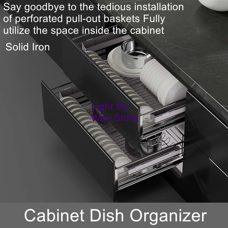 Double Pullout Kitchen Cabinet Cushioned Dampening Drawer Cabinet Storage Dish Basket
Double Pullout Kitchen Cabinet Cushioned Dampening Drawer Cabinet Storage Dish Basket