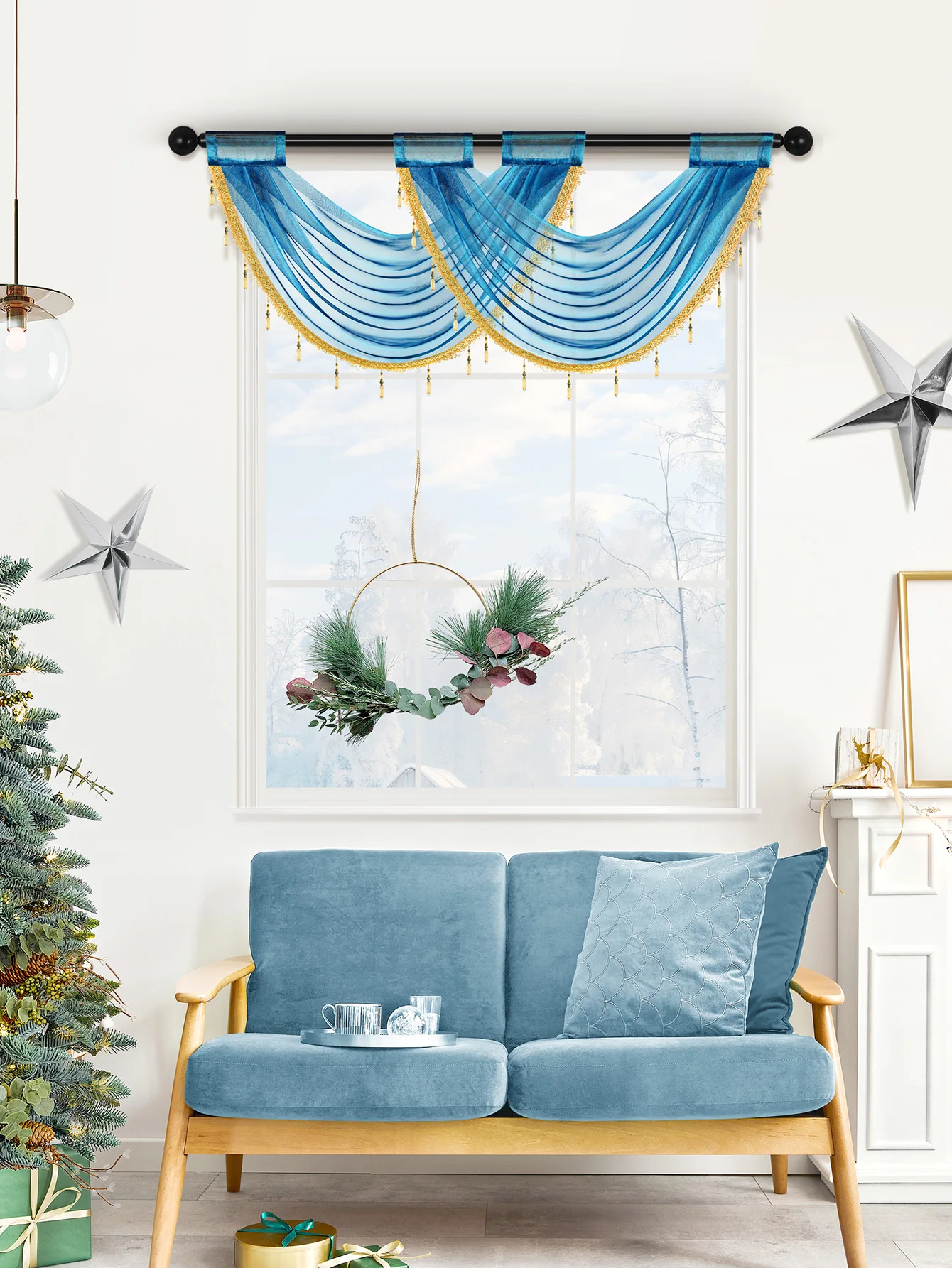 1 шт. синий однотонный ламбрекен с бусинами по краям для декора окон, тонкий вуалевый ламбрекен в современном минималистичном стиле, с карманом для карниза
1 шт. синий однотонный ламбрекен с бусинами по краям для декора окон, тонкий вуалевый ламбрекен в современном минималистичном стиле, с карманом для карниза