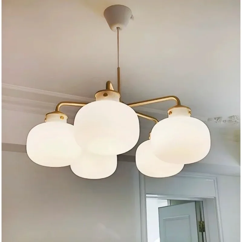 Nordic Luxury Glass Globe Pendant Lamp Multi Head Warm Light Golden Arms for Living Room Bedroom Home Decoration
Nordic Luxury Glass Globe Pendant Lamp Multi Head Warm Light Golden Arms for Living Room Bedroom Home Decoration