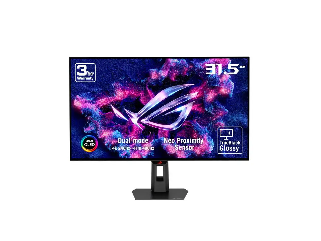ASUS ROG Strix 32" Dual Mode UHD 4K 240Hz FHD 480Hz with AMD FreeSync Premium Pro & G-Sync Compatible 0.03ms HDR400 USB-C KVM OLED Gaming Computer Monitor
ASUS ROG Strix 32" Dual Mode UHD 4K 240Hz FHD 480Hz with AMD FreeSync Premium Pro & G-Sync Compatible 0.03ms HDR400 USB-C KVM OLED Gaming Computer Monitor