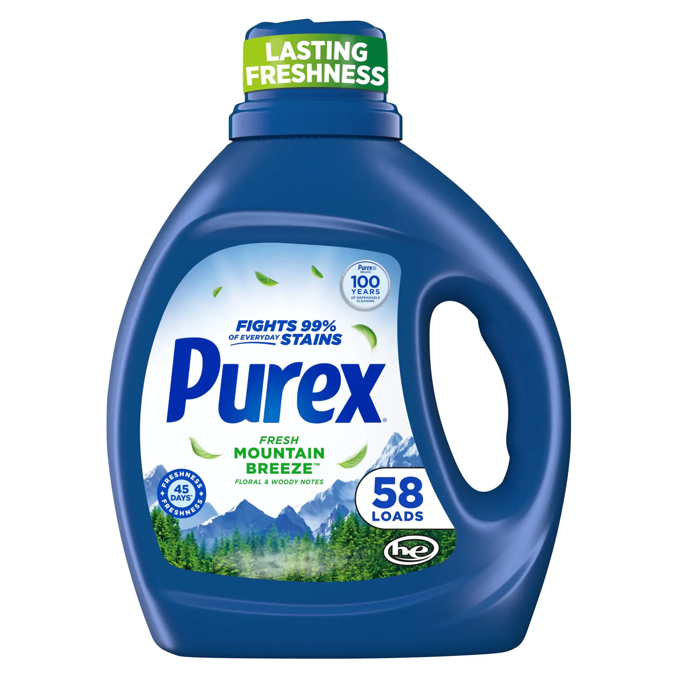ICUTE-Purex Fresh Mountain Breeze Liquid Detergent, 66 fl oz, 58 loads
ICUTE-Purex Fresh Mountain Breeze Liquid Detergent, 66 fl oz, 58 loads