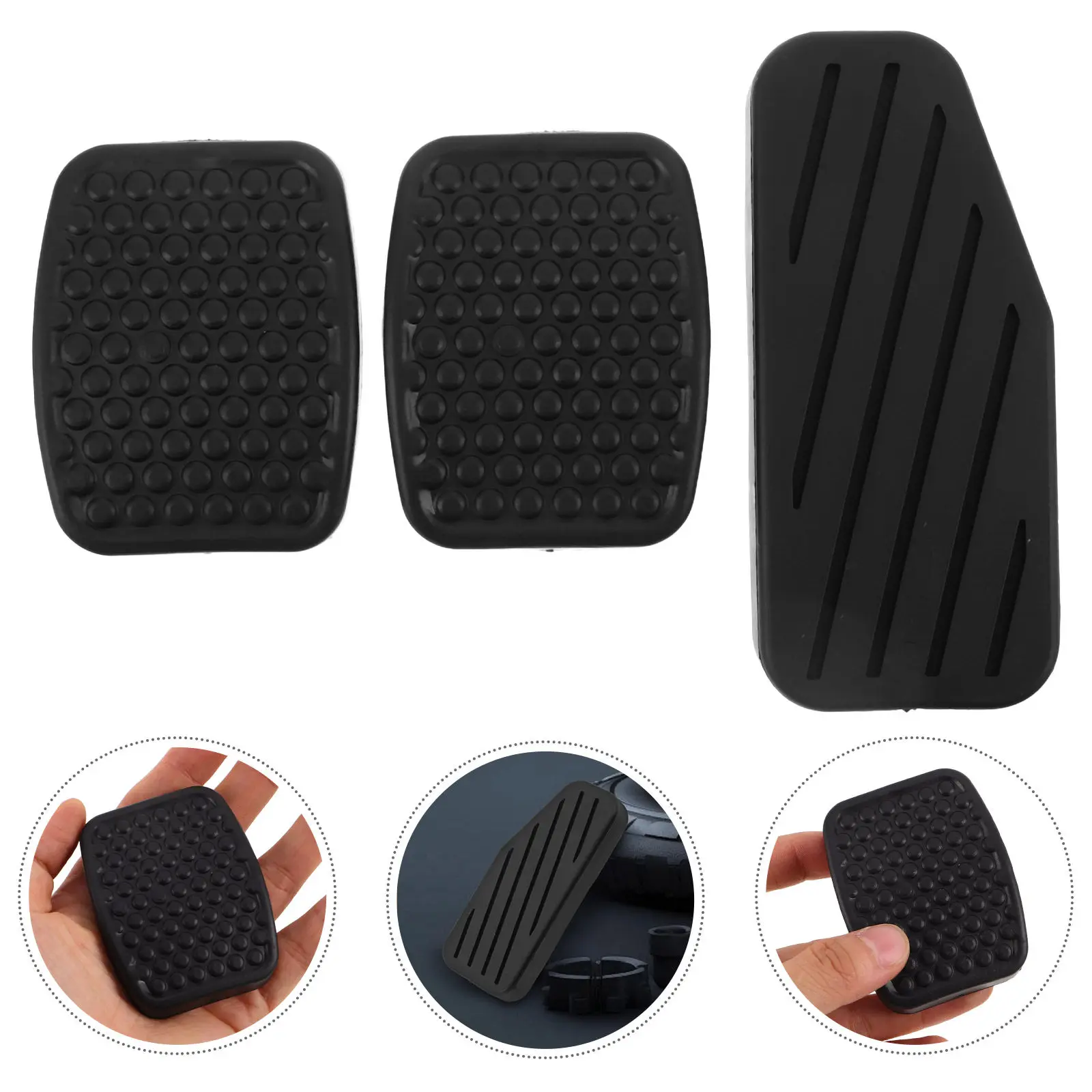 3Pcs Car Foot Pedal Pad Set Non Slippery Rubber Brake Clutch Cover Replacement Manual Transmission Auto Pedal Accessories Kit
3Pcs Car Foot Pedal Pad Set Non Slippery Rubber Brake Clutch Cover Replacement Manual Transmission Auto Pedal Accessories Kit