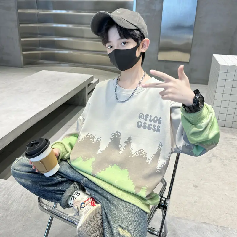 Многослойная стильная модная толстовка с длинными рукавами для мальчиков среднего и большого размера, весна-осень 2021, весна-осень
Многослойная стильная модная толстовка с длинными рукавами для мальчиков среднего и большого размера, весна-осень 2021, весна-осень