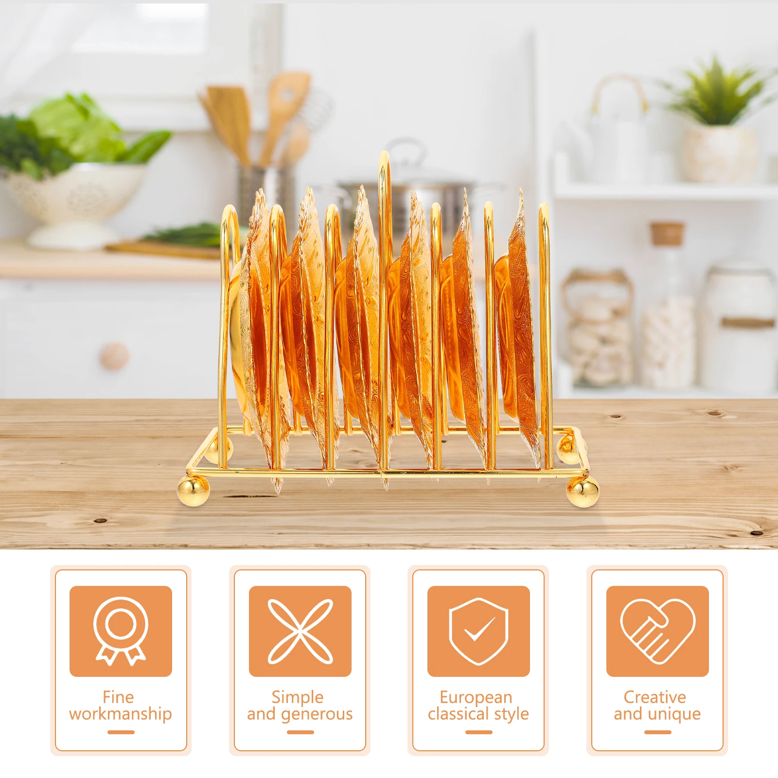 Cup Saucer Tray Food Holder Plates Rack Dinner Plate Serving Iron Storage Modern Design Long Lasting Snack Fruit Kitchen 
Cup Saucer Tray Food Holder Plates Rack Dinner Plate Serving Iron Storage Modern Design Long Lasting Snack Fruit Kitchen