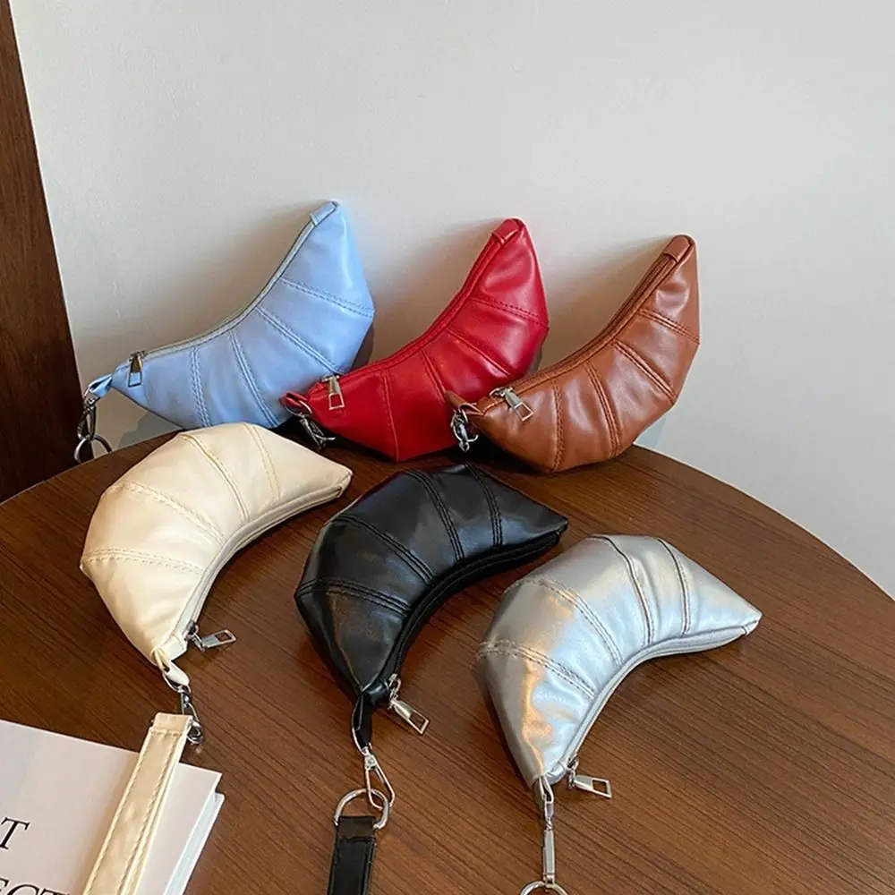Elegant PU Leather PU Croissant Bag Mini Purse Hanging Neck Coin Purse Korean Style Cute Lanyard Wallet Girls/Female
Elegant PU Leather PU Croissant Bag Mini Purse Hanging Neck Coin Purse Korean Style Cute Lanyard Wallet Girls/Female