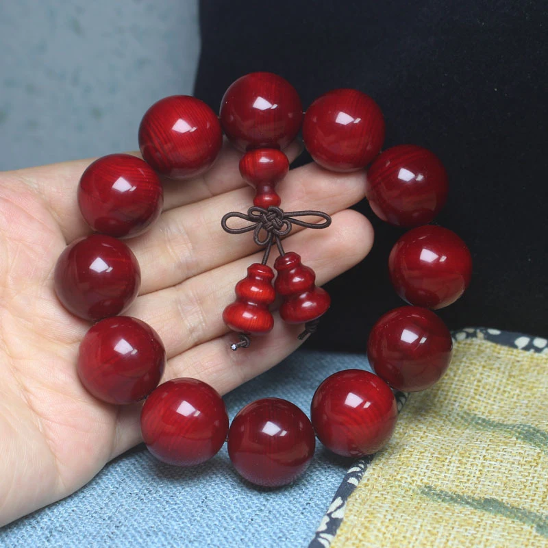 Northern Agarwood fully translucent amber wood, Blood Dragon Wood, Pine Seed Gourd Bead Bracelet, Buddhist Bead Cultural Craft B
Northern Agarwood fully translucent amber wood, Blood Dragon Wood, Pine Seed Gourd Bead Bracelet, Buddhist Bead Cultural Craft B
