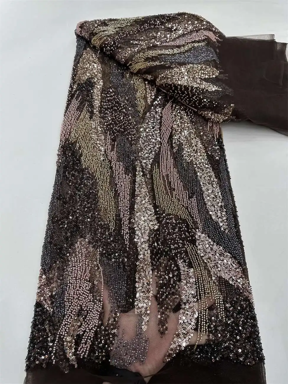 5Yards African Sequins Beaded Groom Lace Fabric High Quality French Tulle Lace Fabric 2025 Embroidery Nigerian Lace Fabrics
5Yards African Sequins Beaded Groom Lace Fabric High Quality French Tulle Lace Fabric 2025 Embroidery Nigerian Lace Fabrics