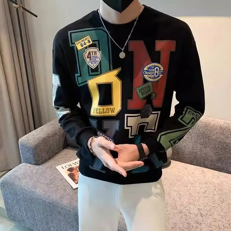 Men Autumn Print Loose Round Neck Pullover Long Sleeve Men's Casual Sweatshirt Hoodie
Men Autumn Print Loose Round Neck Pullover Long Sleeve Men's Casual Sweatshirt Hoodie