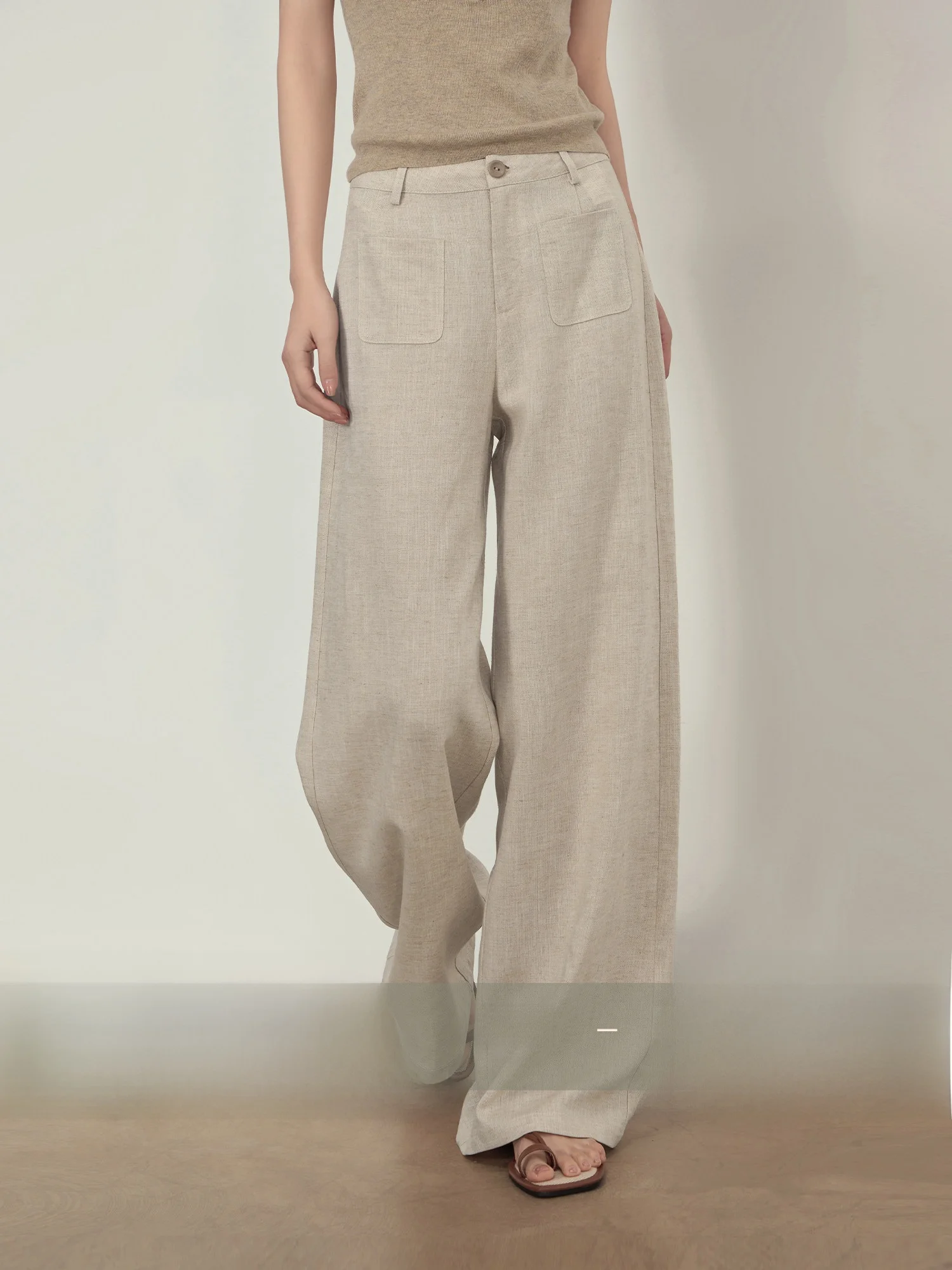 Rising Small Size Linen Casual Pants Women Summer Thin Loose Wide Leg Pants High Waist Button Pure Color Breathable
Rising Small Size Linen Casual Pants Women Summer Thin Loose Wide Leg Pants High Waist Button Pure Color Breathable