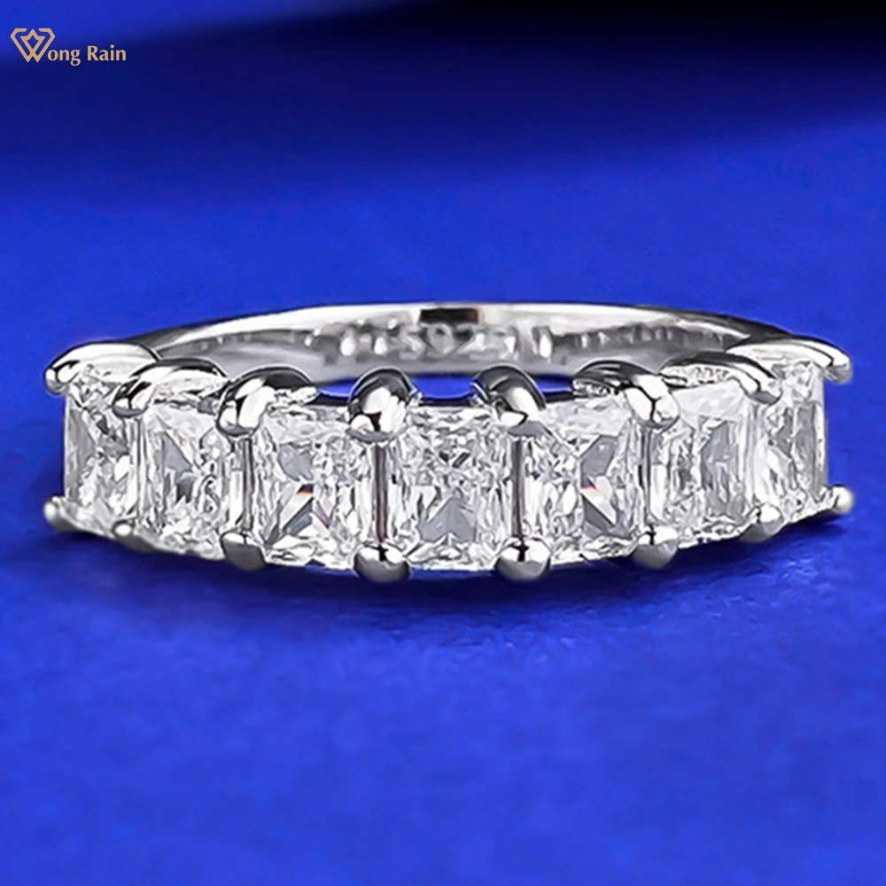 Wong Rain Simple 100% 925 Sterling Silver Lab Sapphire Gemstone Row Ring for Women Fine Jewelry Wedding Band Gifts Wholesale
Wong Rain Simple 100% 925 Sterling Silver Lab Sapphire Gemstone Row Ring for Women Fine Jewelry Wedding Band Gifts Wholesale