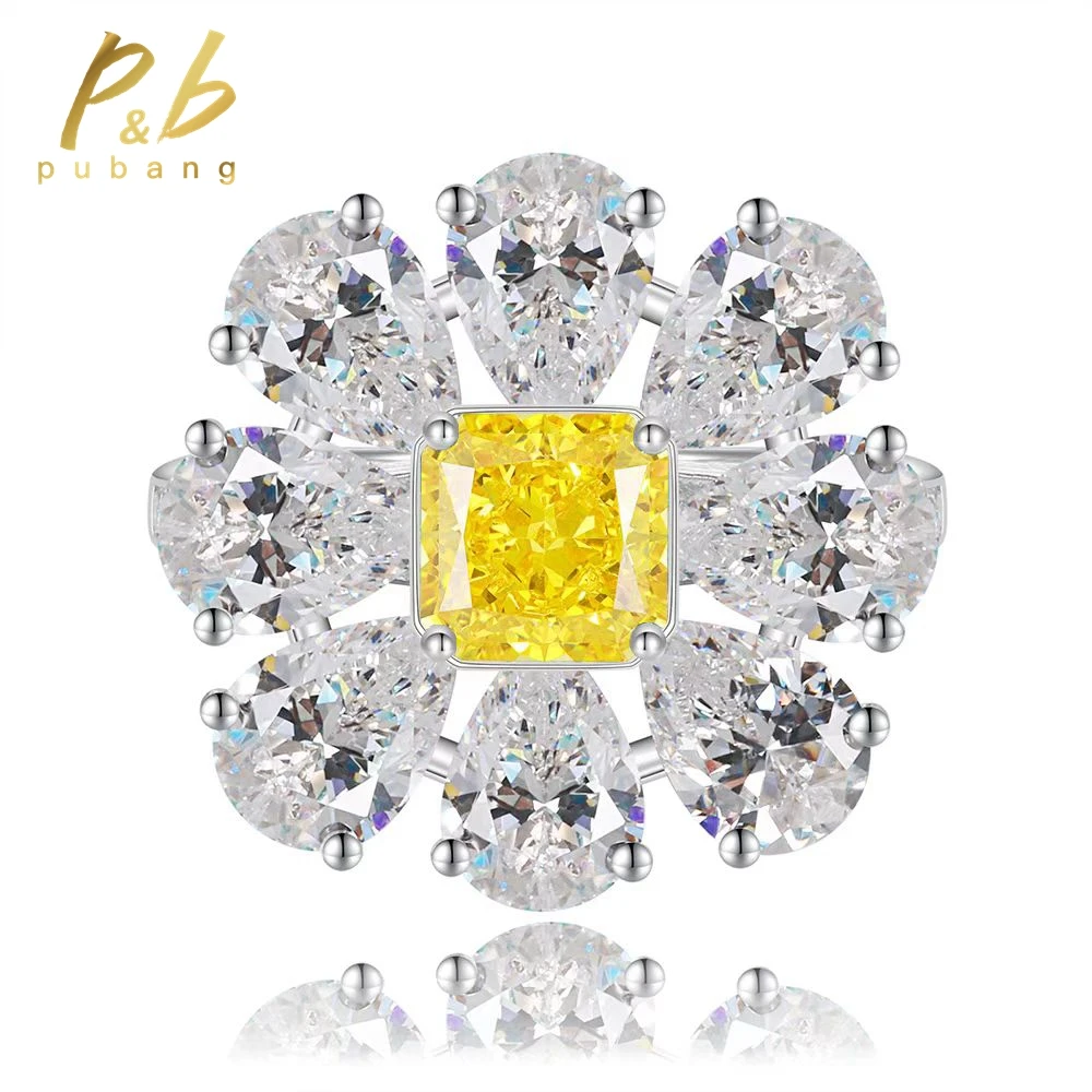 PuBang Fine Jewelry 100% 925 Sterling Silver Radiant Cut Yellow Created Moissanite Ring for Women Anniversary Gift Drop Shipping
PuBang Fine Jewelry 100% 925 Sterling Silver Radiant Cut Yellow Created Moissanite Ring for Women Anniversary Gift Drop Shipping