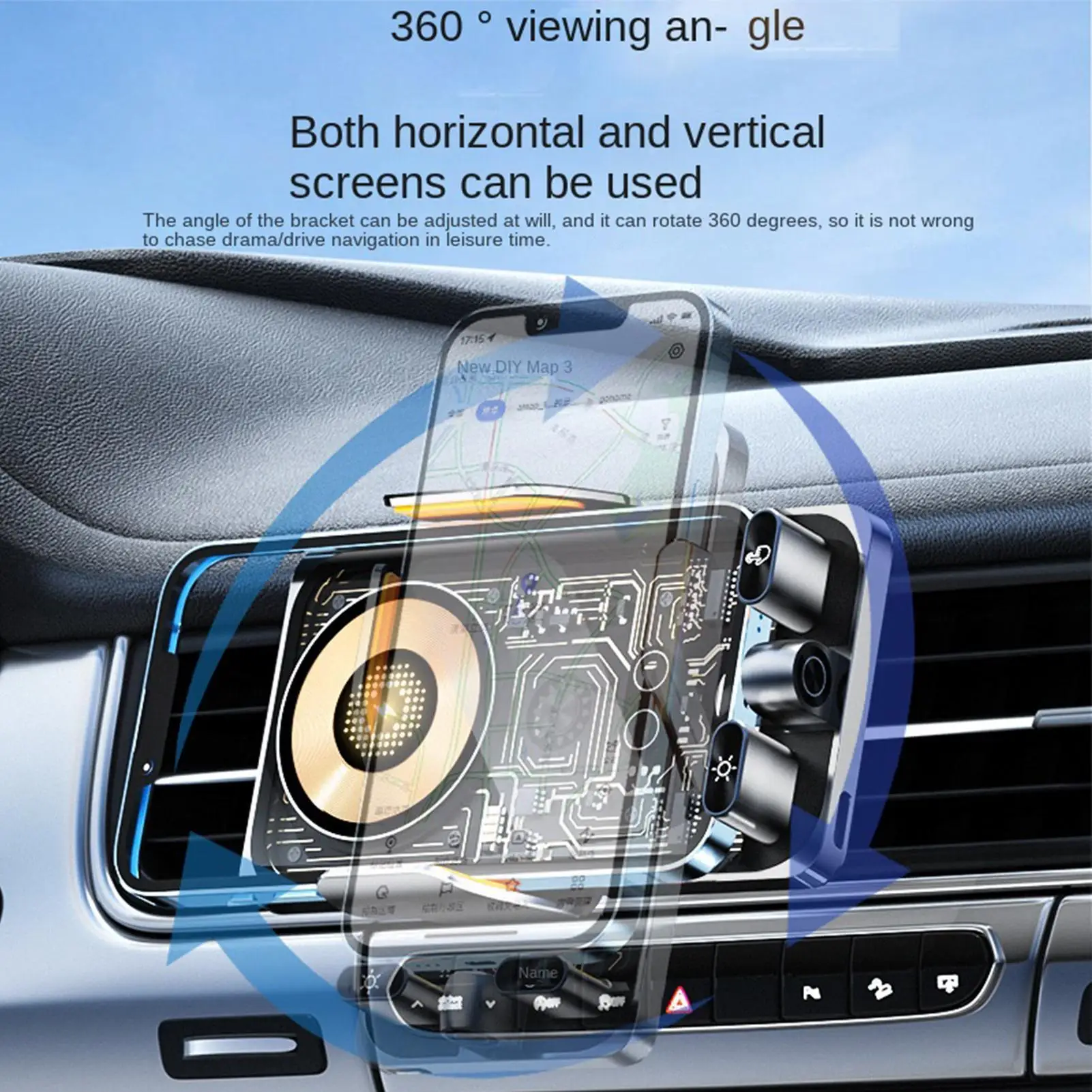 Car Phone Holder Supports Wireless Charging Air Vent Phone Mount Stand For Call Video Recording Daily Commuting Travel Road Trip
Car Phone Holder Supports Wireless Charging Air Vent Phone Mount Stand For Call Video Recording Daily Commuting Travel Road Trip