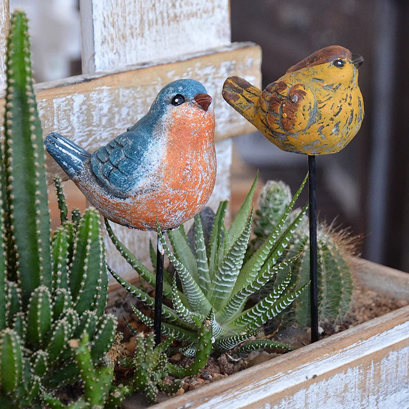 American handmade painted cement bird plugin,micro landscape succulent plant bonsai decoration,outdoor accessories,garden decor
American handmade painted cement bird plugin,micro landscape succulent plant bonsai decoration,outdoor accessories,garden decor