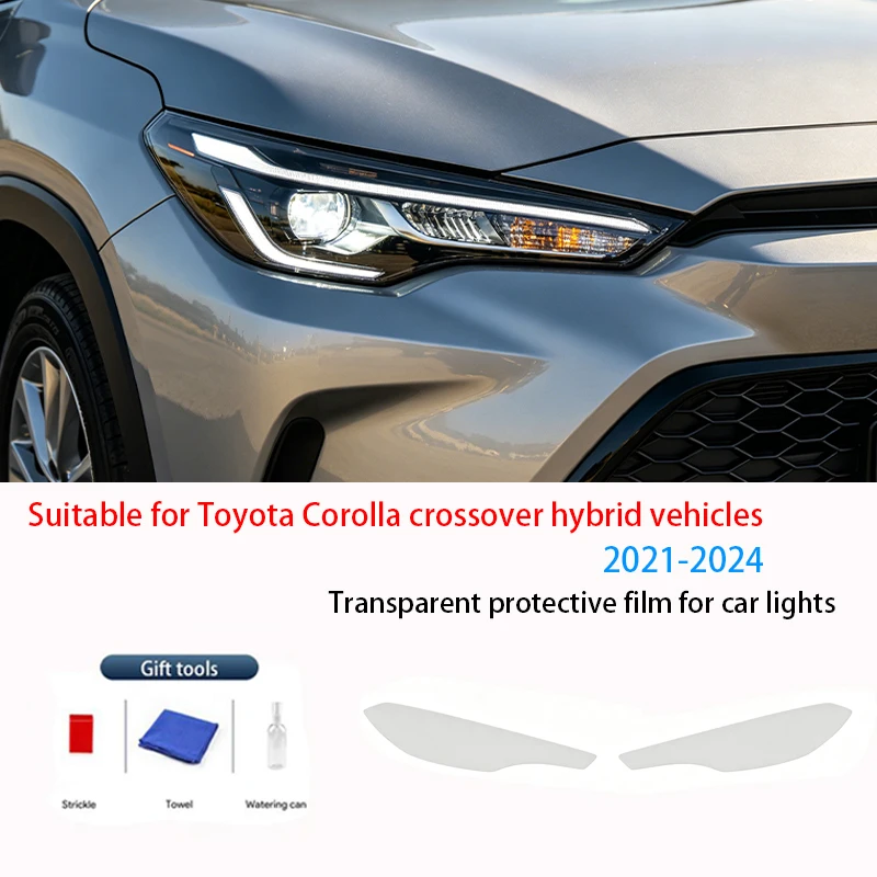 Fit for Toyota Corolla Cross 2021-2024 Transparent Smoked Black TPU Front Headlight Film Anti-Scratch UV Resistant Vinyl Kit
Fit for Toyota Corolla Cross 2021-2024 Transparent Smoked Black TPU Front Headlight Film Anti-Scratch UV Resistant Vinyl Kit
