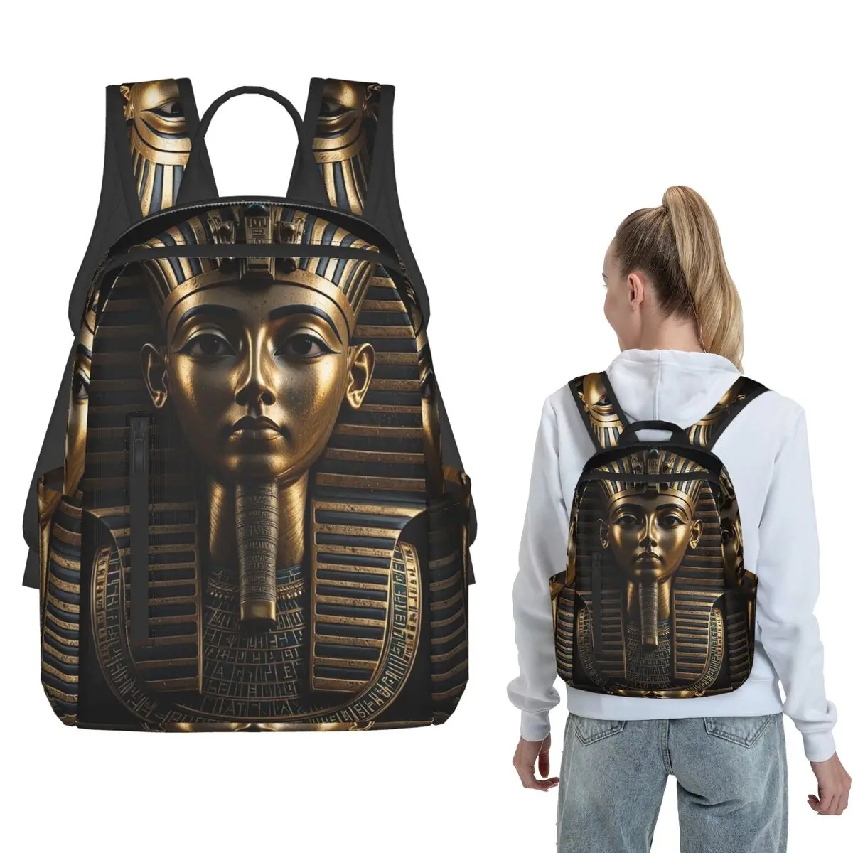 Golden Mask Of Egyptian Ancient Backpack Daypack Kids BookBag School Bag Shoulder Bags for Men Women
Golden Mask Of Egyptian Ancient Backpack Daypack Kids BookBag School Bag Shoulder Bags for Men Women
