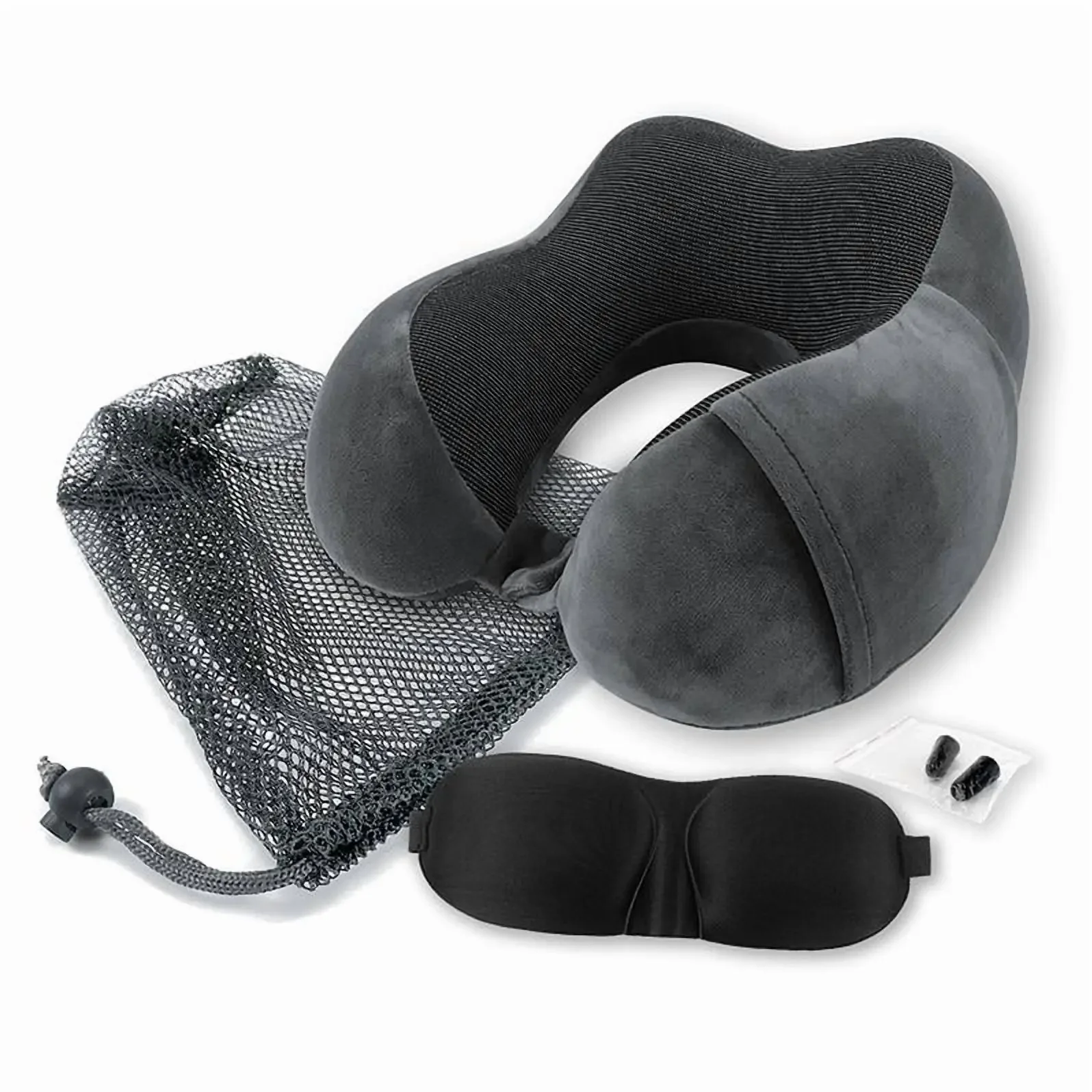4-Piece Ergonomic Memory Foam Neck Pillow Set for Travel Comfort
4-Piece Ergonomic Memory Foam Neck Pillow Set for Travel Comfort