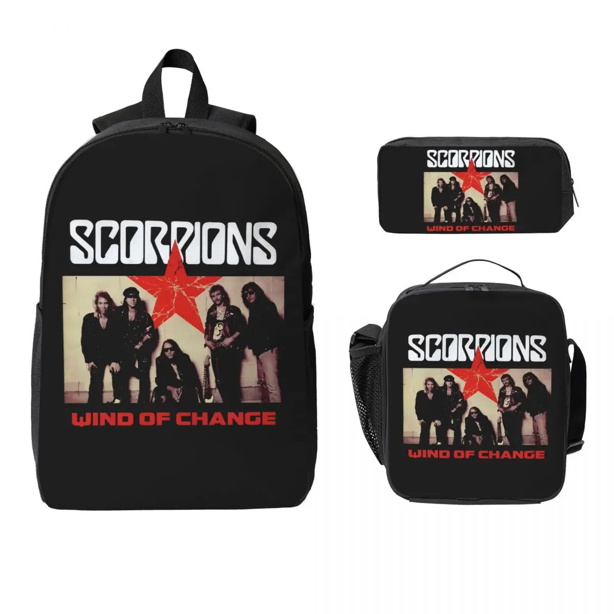 Scorpions Band Rock Backpack Boys Girls BookBag School Bag Laptop Shoulder Bags 3ps Insulated Lunch Bag Pencil Case
Scorpions Band Rock Backpack Boys Girls BookBag School Bag Laptop Shoulder Bags 3ps Insulated Lunch Bag Pencil Case