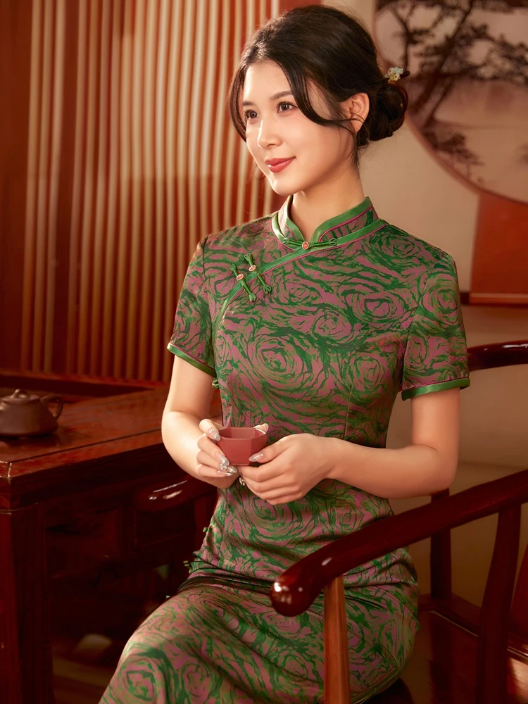 Ele Mom Slimming Young Beautiful New Chinese Sle Old anghai Summer New Arrival Breathable Polyester Fiber
Ele Mom Slimming Young Beautiful New Chinese Sle Old anghai Summer New Arrival Breathable Polyester Fiber