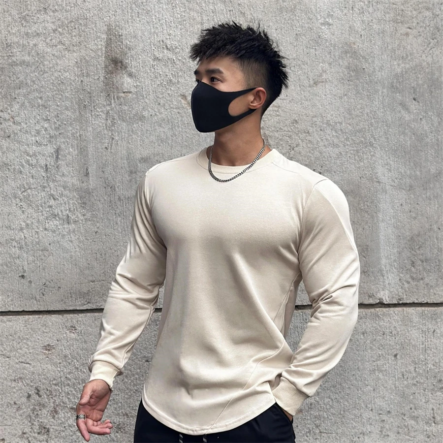 Men's long sleeve fitness blazer slim sweater sports casual long sleeve T-shirt training top
Men's long sleeve fitness blazer slim sweater sports casual long sleeve T-shirt training top