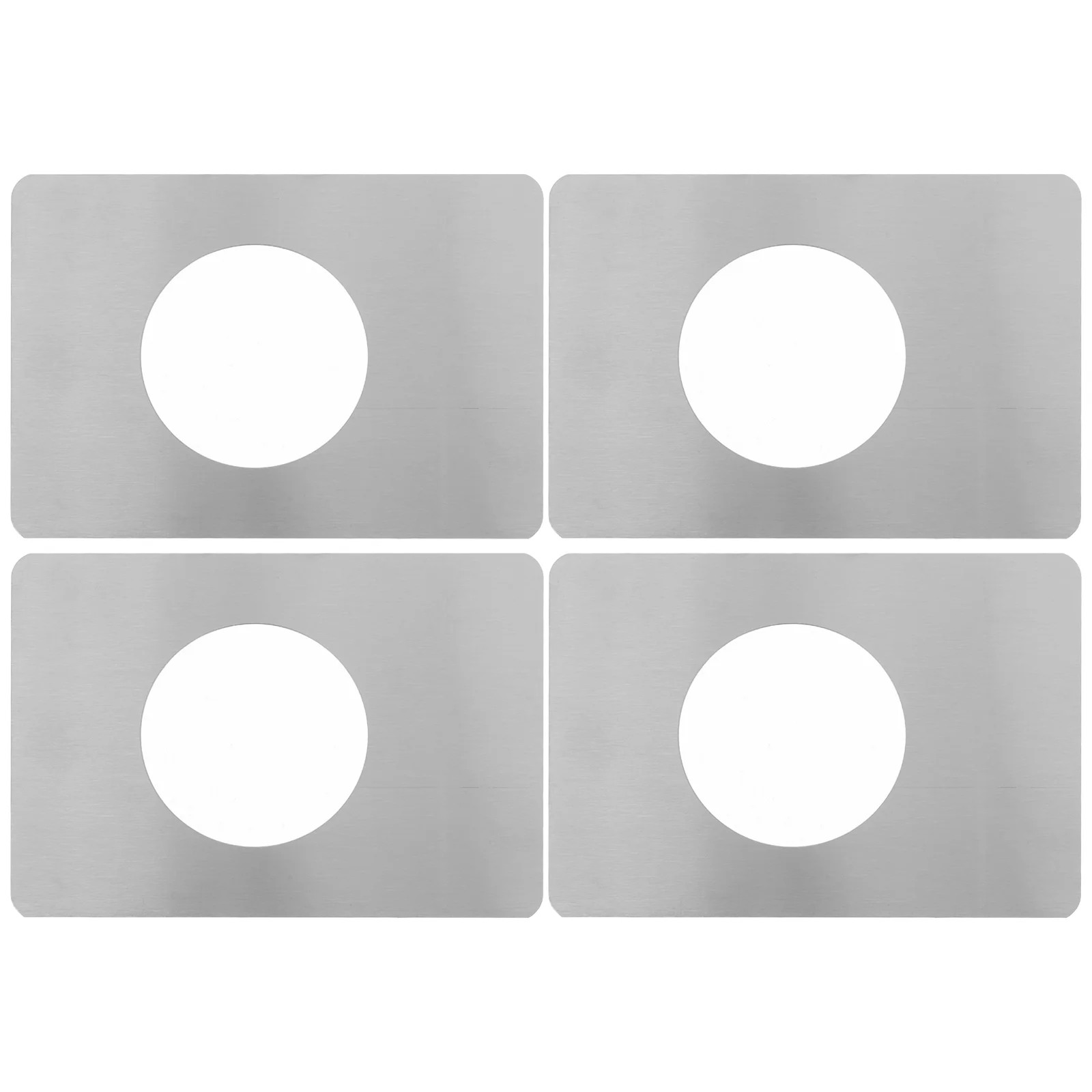 4 Pcs Lock Repair Piece Silver Stainless Steel Handles Dead Bolt Cover Door Knob Back Plate Hinge Fixing Plate Door Latch
4 Pcs Lock Repair Piece Silver Stainless Steel Handles Dead Bolt Cover Door Knob Back Plate Hinge Fixing Plate Door Latch