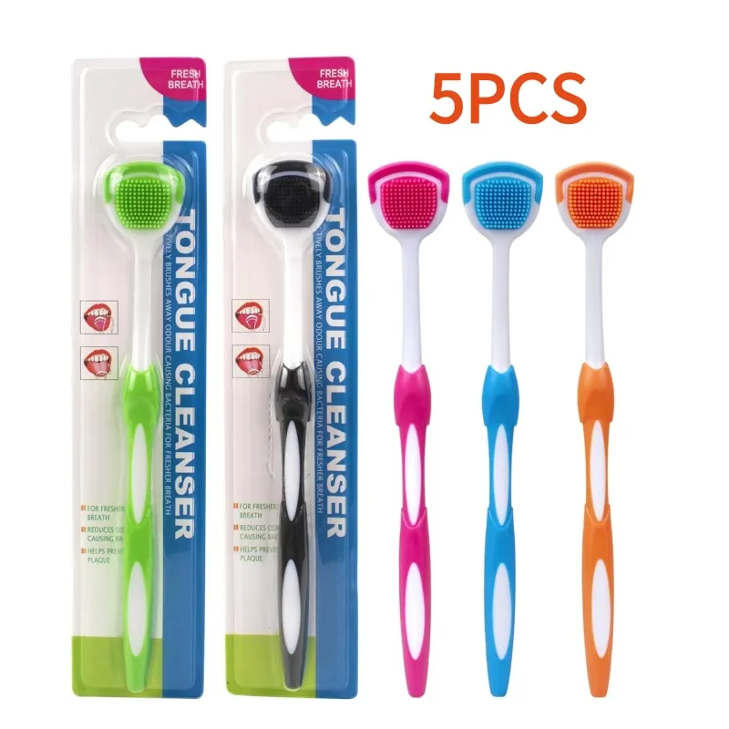 5pcs Soft Tongue Cleaning Brushes for Adults Bad Breath Odor Eliminator, Halitosis Defense
5pcs Soft Tongue Cleaning Brushes for Adults Bad Breath Odor Eliminator, Halitosis Defense