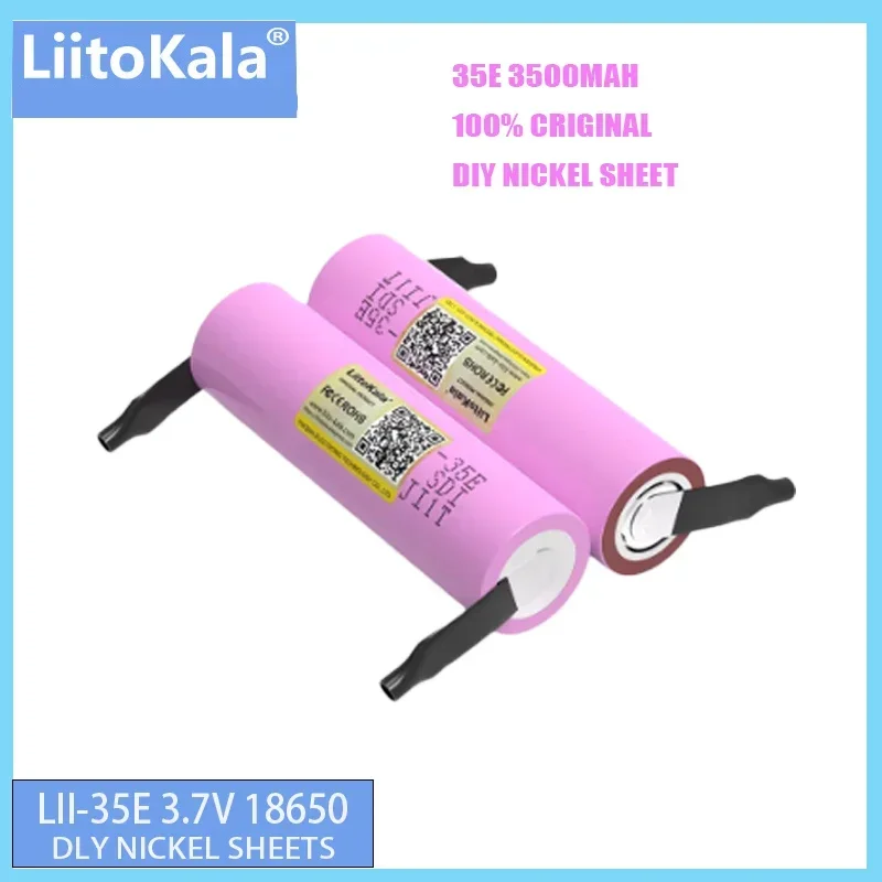 NEW100%New Original Liitokala INR18650 35E18650 Lithium Battery 3500mAh 3.7V 25A High Power for Electrical Tools+DIY Nickel Batt
NEW100%New Original Liitokala INR18650 35E18650 Lithium Battery 3500mAh 3.7V 25A High Power for Electrical Tools+DIY Nickel Batt