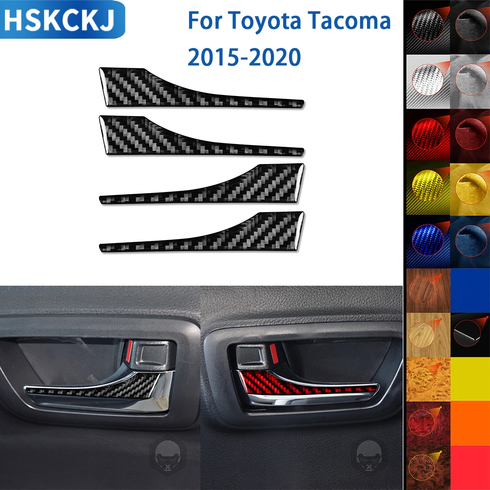 For Toyota Tacoma 2015-2020 Accessories Carbon Fiber Car Interior Inner Door Handle Panel Cover Trim Sticker Decoration
For Toyota Tacoma 2015-2020 Accessories Carbon Fiber Car Interior Inner Door Handle Panel Cover Trim Sticker Decoration