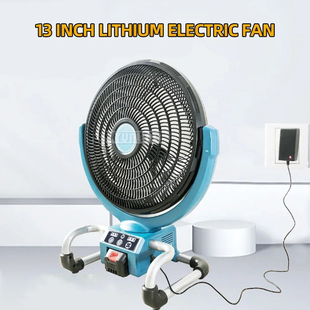 13 inches Electric Fan High Wind Outdoor Hair Dryer Camping Wireless Rechargeable 21V Lithium Jobsite Fan Power Tools
13 inches Electric Fan High Wind Outdoor Hair Dryer Camping Wireless Rechargeable 21V Lithium Jobsite Fan Power Tools