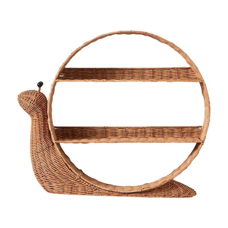Wall-mounted snail-type decorative storage finishing rack Home finishing storage basket
Wall-mounted snail-type decorative storage finishing rack Home finishing storage basket