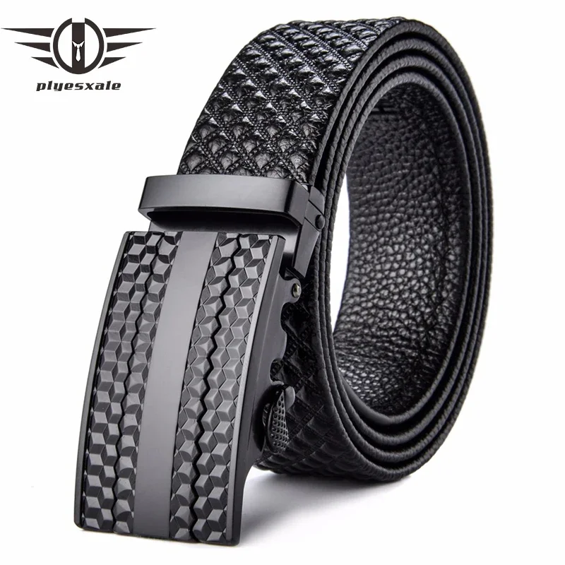 Plyesxale Genuine Leather Belt Men Cowskin Designer Belts Men High Quality Alloy Buckle Automatic Belt Brand Plaid Ceinture B57
Plyesxale Genuine Leather Belt Men Cowskin Designer Belts Men High Quality Alloy Buckle Automatic Belt Brand Plaid Ceinture B57