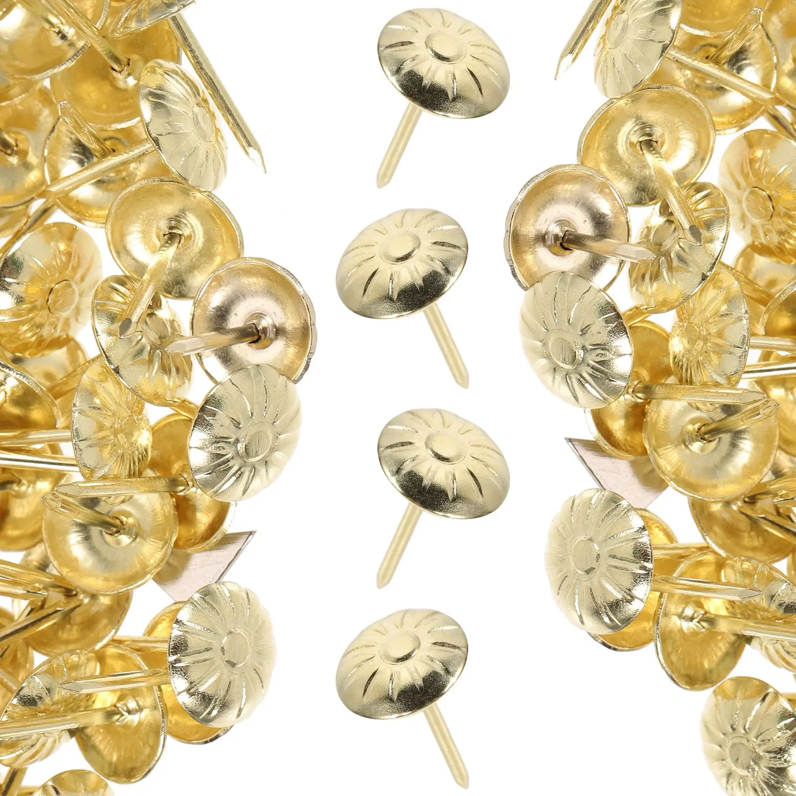 300 Pcs Golden Retro Upholstery Nails Tacks for Sofa Furniture Decorative Push Pin DIY Soft Bag Nail Thumb TacksVintage
300 Pcs Golden Retro Upholstery Nails Tacks for Sofa Furniture Decorative Push Pin DIY Soft Bag Nail Thumb TacksVintage