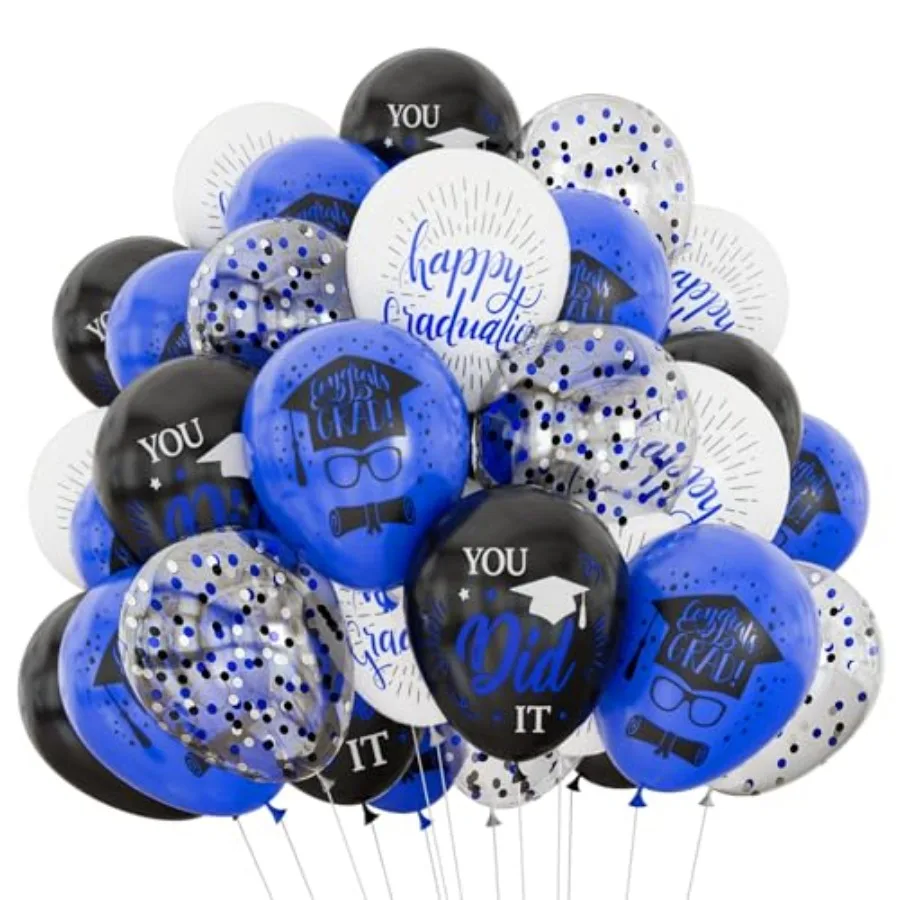 Graduation Balloons Set, 2026 Graduation Decorations Black White Printed Confetti Latex Balloons for Men Women College High Sch
Graduation Balloons Set, 2026 Graduation Decorations Black White Printed Confetti Latex Balloons for Men Women College High Sch