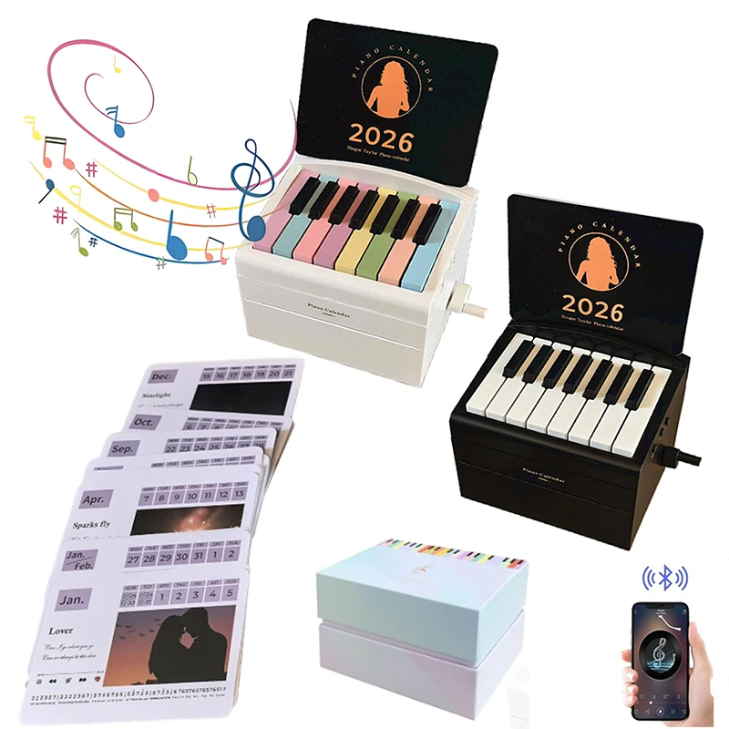 Interactive 2026 Desk Calendar, Swift Compact Piano with 52 Music Sheets, Miniature Playable Piano
Interactive 2026 Desk Calendar, Swift Compact Piano with 52 Music Sheets, Miniature Playable Piano