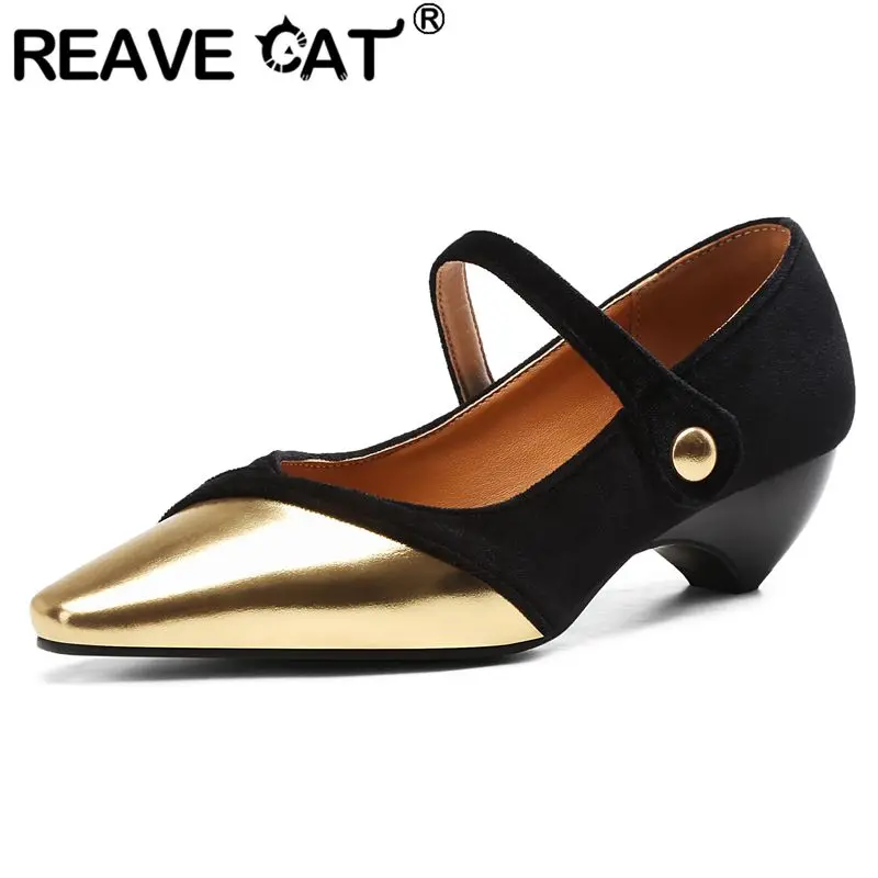 REAVE CAT 2025 Новый дизайн Женские туфли-лодочки с квадратным носком на танкетке 5 см Пряжка Ремешок Флок Замша Смешанные цвета 32 33 46 47 48 Модная обувь
REAVE CAT 2025 Новый дизайн Женские туфли-лодочки с квадратным носком на танкетке 5 см Пряжка Ремешок Флок Замша Смешанные цвета 32 33 46 47 48 Модная обувь