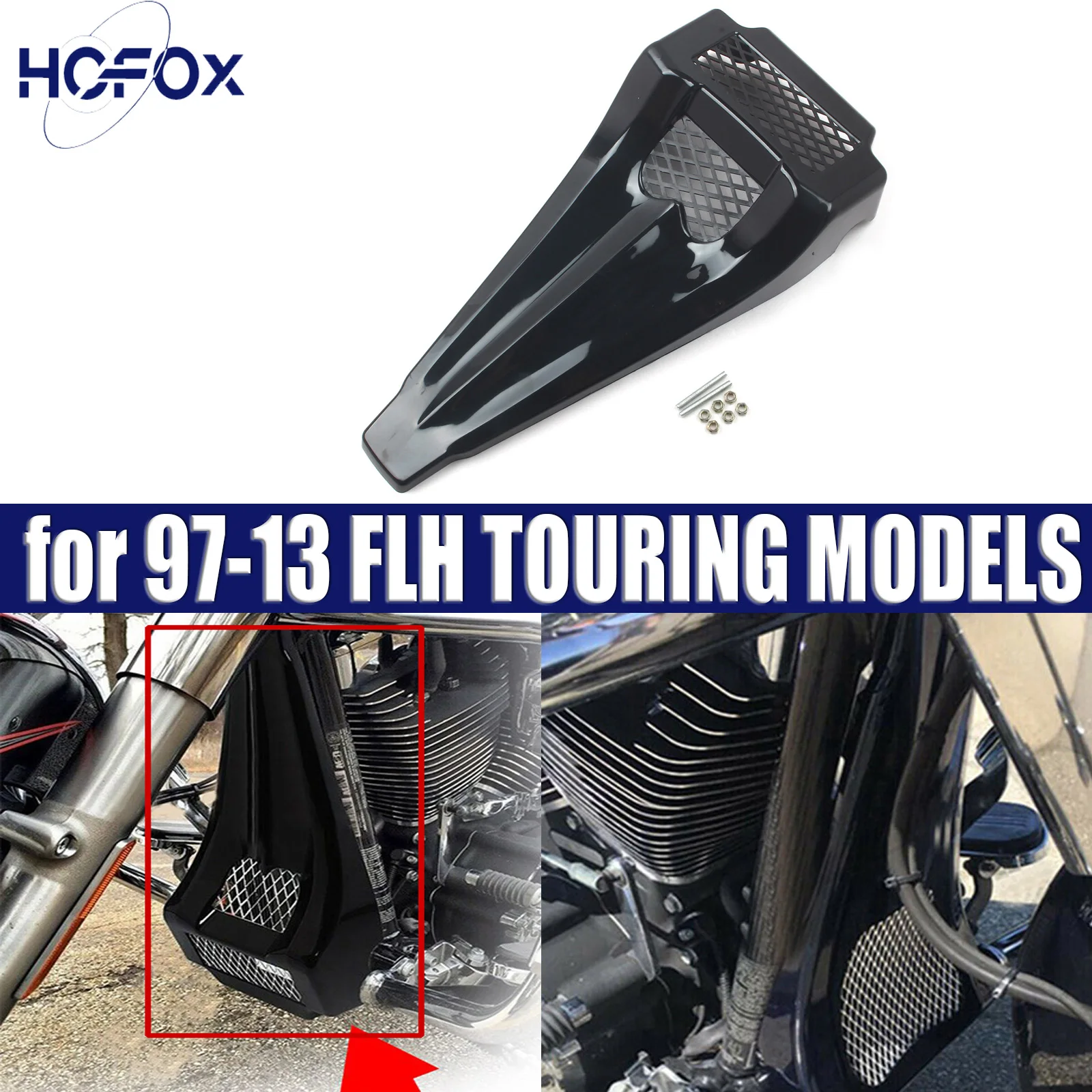 Motorcycle Front Fairing Radiator Cover Chin Spoiler Stretched For Harley Touring Electra Street Road Glide FLTRU FLTRX
Motorcycle Front Fairing Radiator Cover Chin Spoiler Stretched For Harley Touring Electra Street Road Glide FLTRU FLTRX