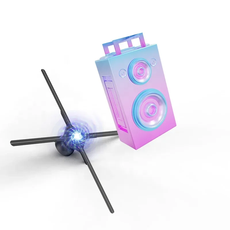 100cm Wifi Advertising Equipment Holographic Display 3D Hologram Led Fan With 4 Blades
100cm Wifi Advertising Equipment Holographic Display 3D Hologram Led Fan With 4 Blades