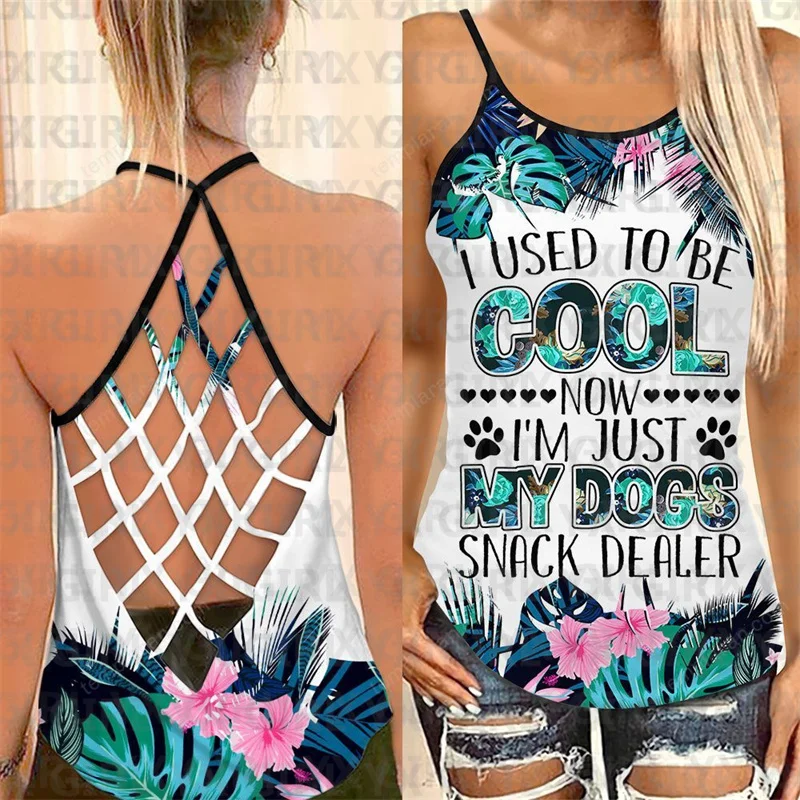 Dog Mom Women Cross Tank Top 3D Printed Sexy Backless Tops Summer Women Casual Tees
Dog Mom Women Cross Tank Top 3D Printed Sexy Backless Tops Summer Women Casual Tees