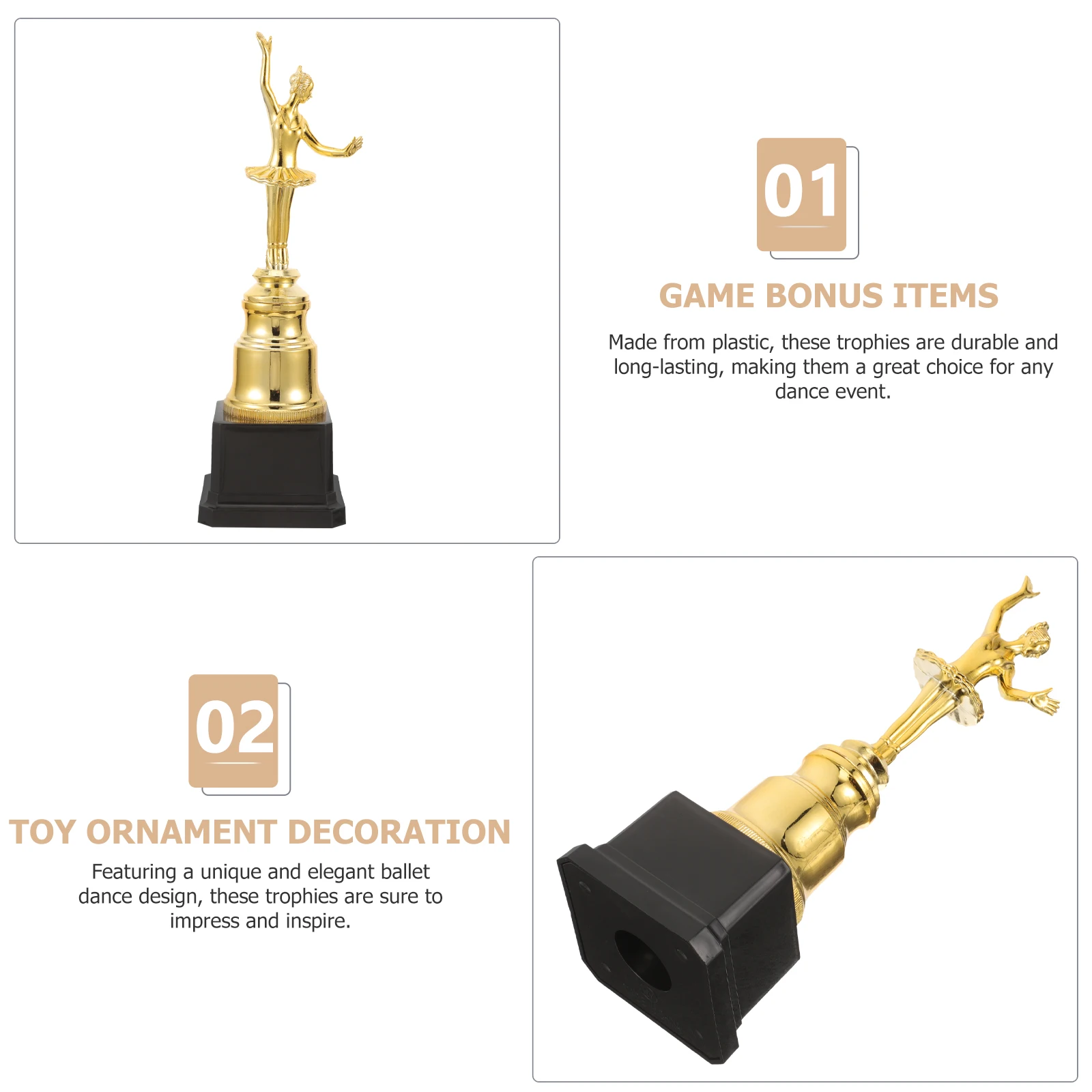 Dance Trophy 28cm Plastic Ballet Award Cups for Children Graduation Gifts Winning Prize Statues Participation Trophies Ballerina
Dance Trophy 28cm Plastic Ballet Award Cups for Children Graduation Gifts Winning Prize Statues Participation Trophies Ballerina