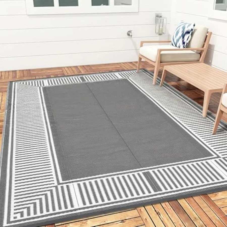 Outdoor Rug 9'x12' for Patio Deck Backyard RV Camping Picnic, Reversible Lightweight Waterproof UV Resistant Plastic Straw Mat
Outdoor Rug 9'x12' for Patio Deck Backyard RV Camping Picnic, Reversible Lightweight Waterproof UV Resistant Plastic Straw Mat