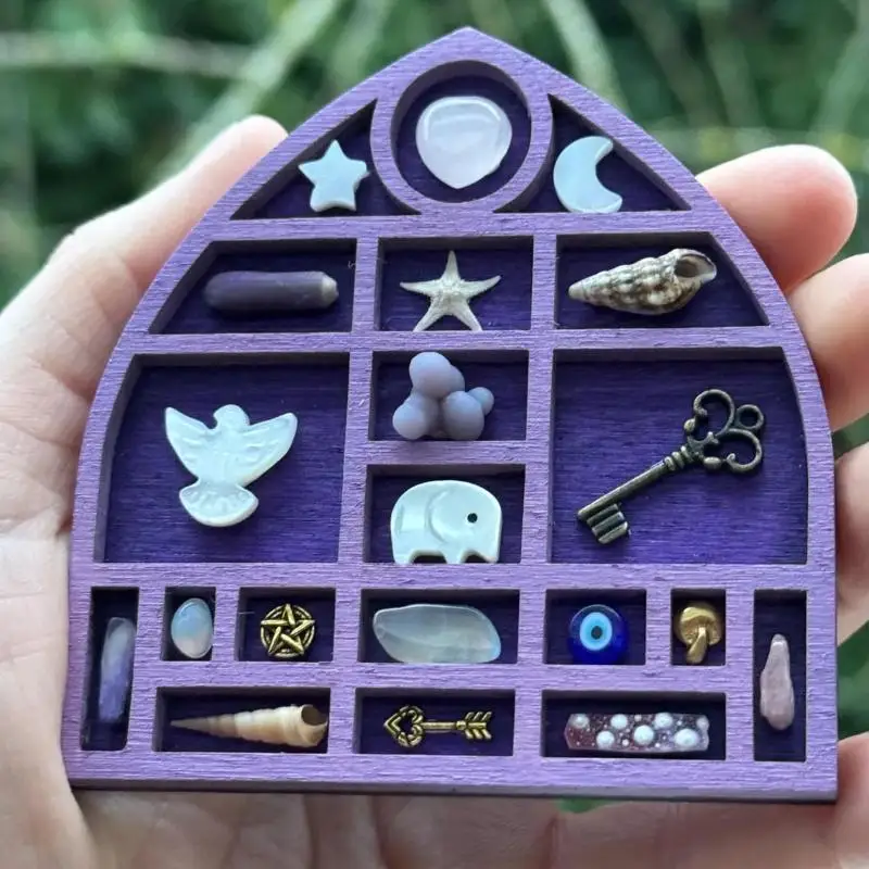 1 шт., многоцветная миниатюрная полка для безделушек, луна, гриб, звезда, полка в форме сердца, отделения, мини-держатель для ювелирных изделий 
1 шт., многоцветная миниатюрная полка для безделушек, луна, гриб, звезда, полка в форме сердца, отделения, мини-держатель для ювелирных изделий