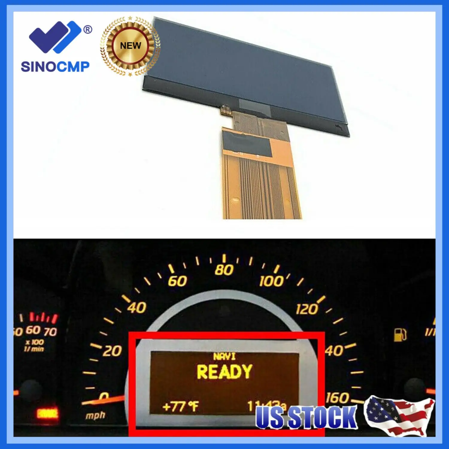 SINOCMP Gauge Cluster LCD Display For Mercedes Benz W203 C-Class Speedometer 2001-2004 203 870 3789 Car Interior Parts
SINOCMP Gauge Cluster LCD Display For Mercedes Benz W203 C-Class Speedometer 2001-2004 203 870 3789 Car Interior Parts