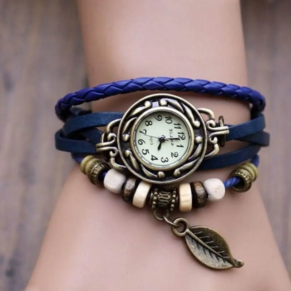 Vintage Bracelet Watch Retro Decorative Engraved Leaf Women Watch for Daily Life
Vintage Bracelet Watch Retro Decorative Engraved Leaf Women Watch for Daily Life