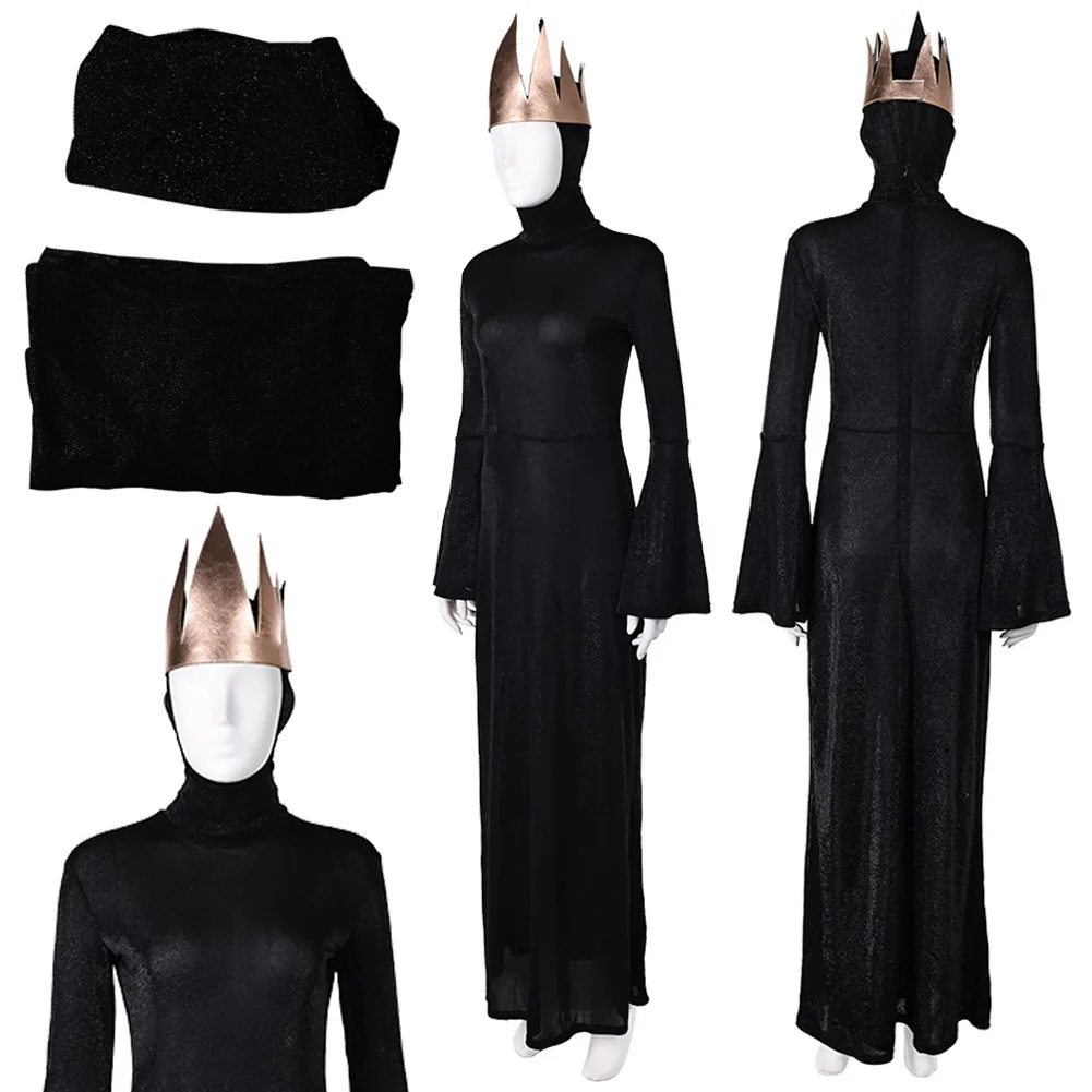 Evil Queen Dress Crown Cosplay Costume Cartoon Princess Disguise Roleplay Uniform Women Long Dress Halloween Party Carnival Suit
Evil Queen Dress Crown Cosplay Costume Cartoon Princess Disguise Roleplay Uniform Women Long Dress Halloween Party Carnival Suit